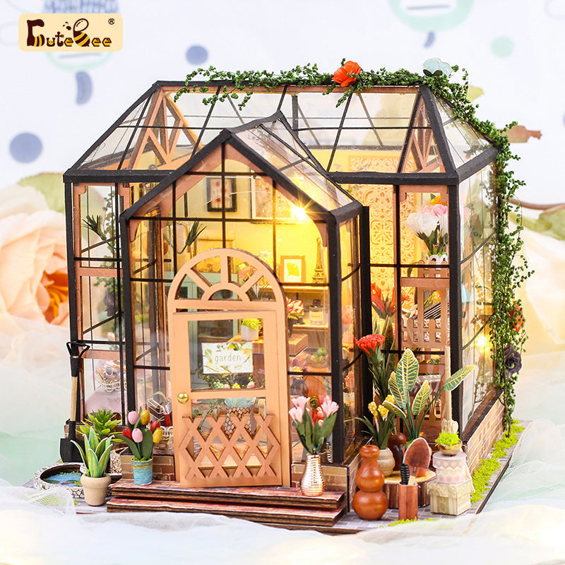 Jenny's Greenhouse | CUTEBEE 1: 24 DIY Dollhouse Kit