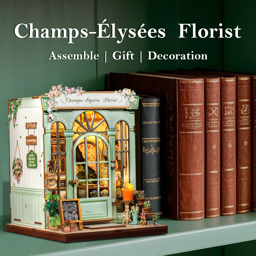 Champs-Élysées Florist | CUTEBEE DIY Book Nook Kit |
