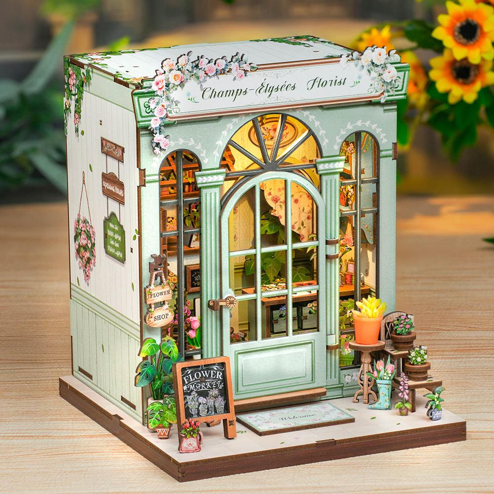 Champs-Élysées Florist | CUTEBEE DIY Book Nook Kit |