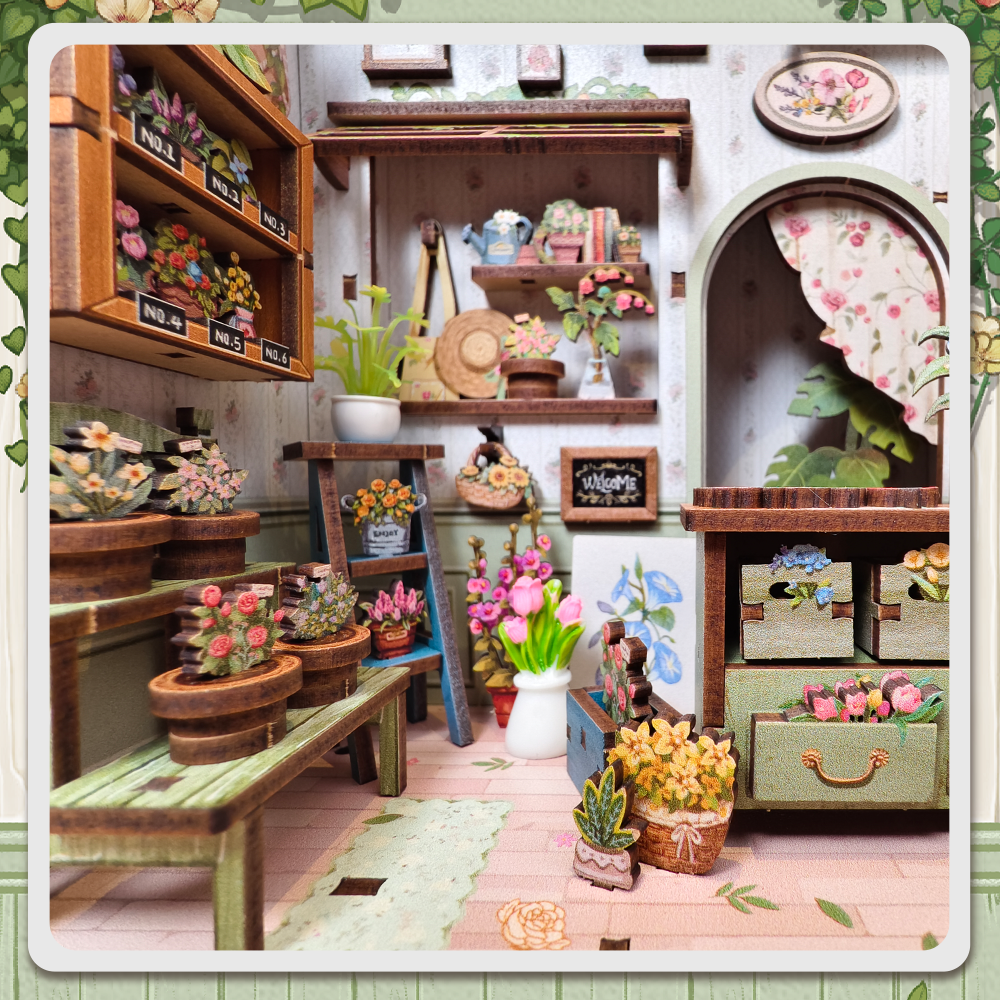 Champs-Élysées Florist | CUTEBEE DIY Book Nook Kit |