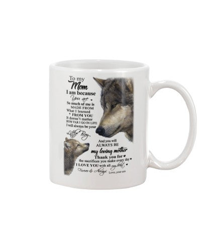 Son mug mom forever heart son htte