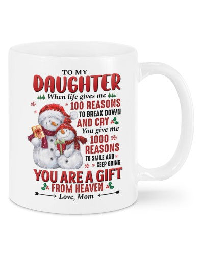 Daughter mug-mug daughter heaven mom deub ngnh