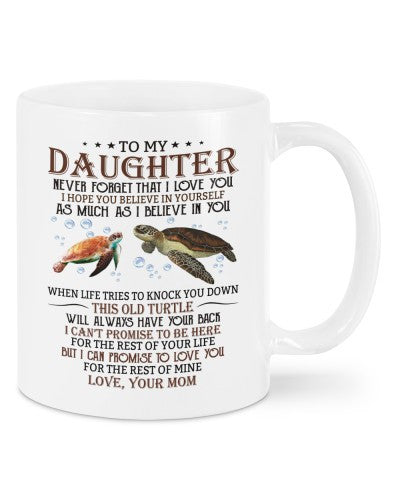 Daughter mug-mug daughter turtle mom ddub htte