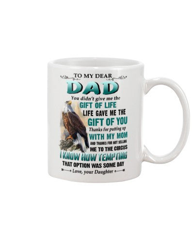 Daughter mug dad gift life daughter ntmn