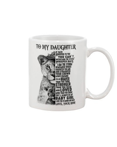 Daughter mug daughter whisper crown mom ngvt