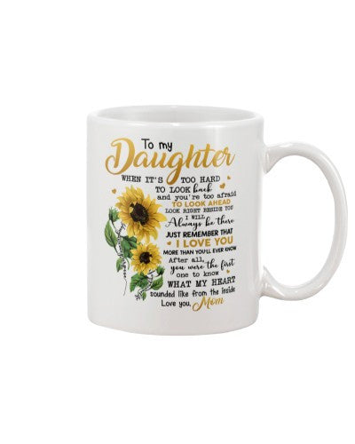 Daughter mug daughter sun flower mom ntmn