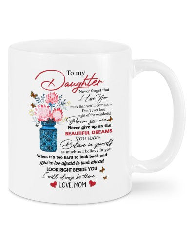 Daughter mug daughter dreams mom dbub ntmn