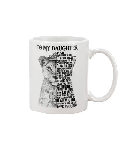 Daughter mug daughter whisper baby mom ngvt