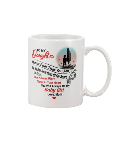 Daughter mug tqh daughter heart baby girl mom