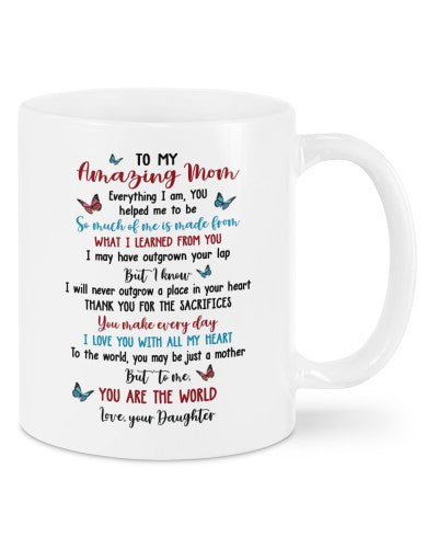 Daughter mug-mug mom world daughter dauc trth