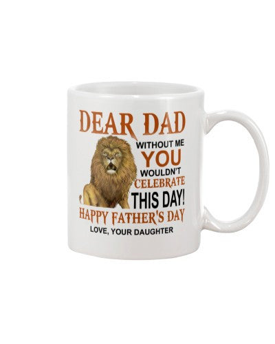 Daughter mug dear dad fatherday daughter ntmn