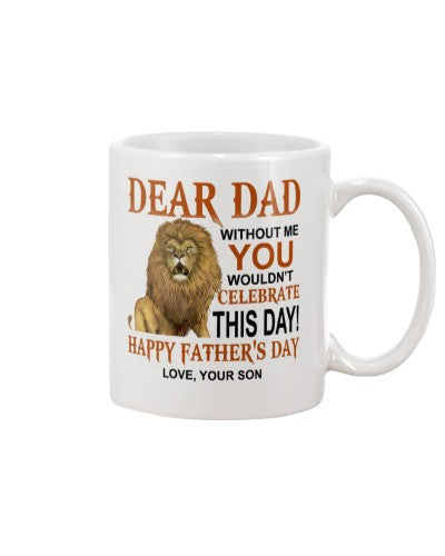 Daughter mug dear dad fatherday son ntmn