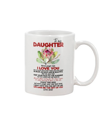 Daughter mug daughter never forget mom ngvt