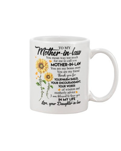 Daughter mug mother inlaw yourwords daughter inlaw ntmn