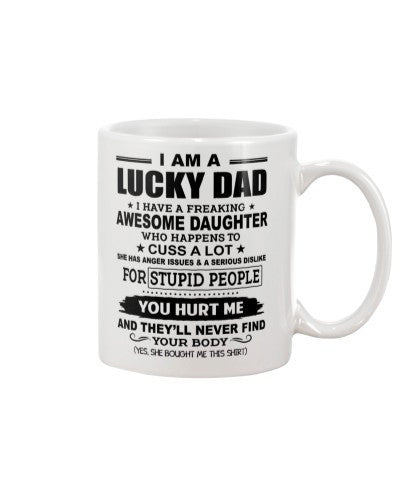Daughter mug lucky dad awesome daughter ngvt