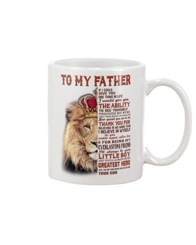 Daughter mug lion father thankufor son htte