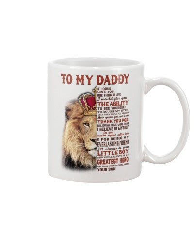 Daughter mug lion daddy thankufor son htte