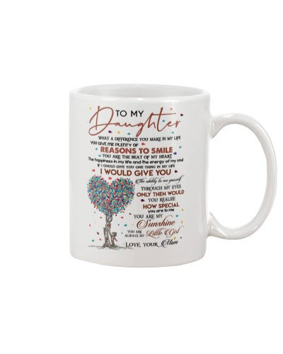 Daughter mug daughter reasons smile mom ntmn