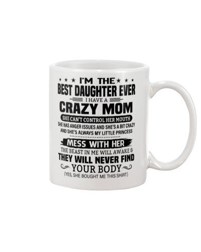 Daughter mug best daughter ever mom htte