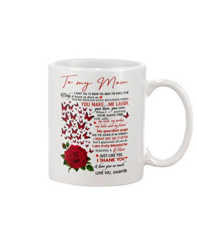 Daughter mug mom guardian angel daughter ntmn