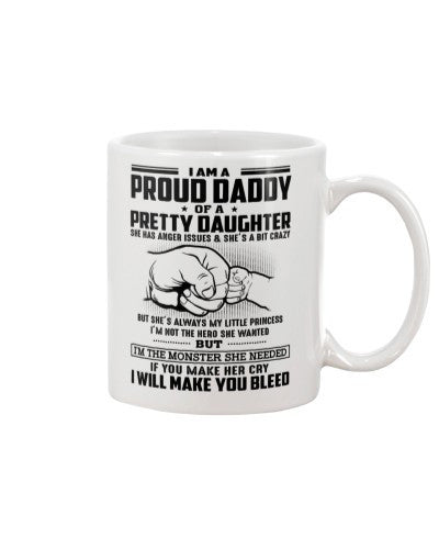 Daughter mug proud daddy daughter princess ngvtt