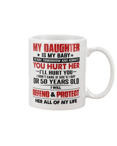Daughter mug daughter defend protect htte