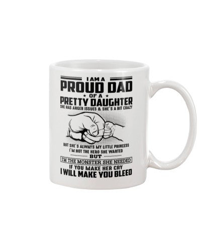 Daughter mug proud dad daughter princess ngvtt