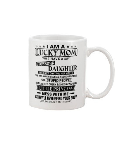 Daughter mug daughter lucky mom httee
