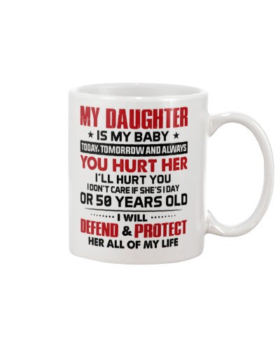 Daughter mug daughter baby 50 htte