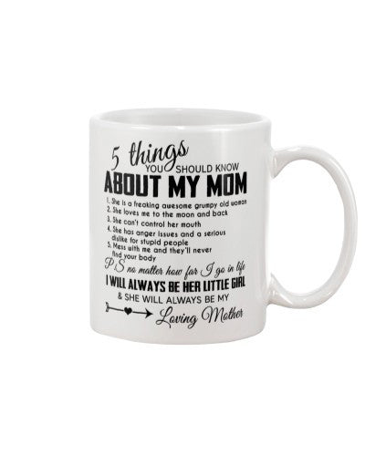 Daughter mug 5things mom alway girl ntmn