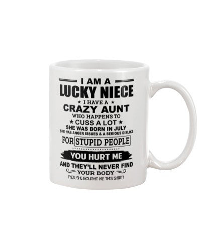 Daughter mug iaa lucky niece crazy aunt july ngvt