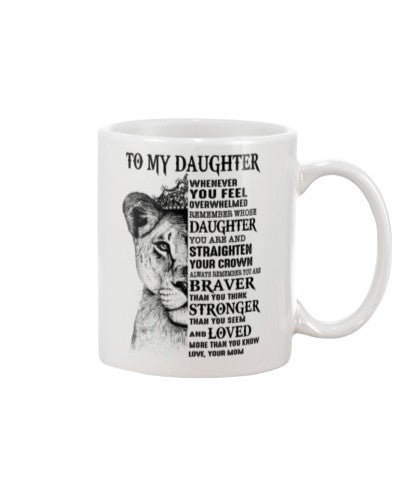 Daughter mug daughter you stronger mom daub ngvt