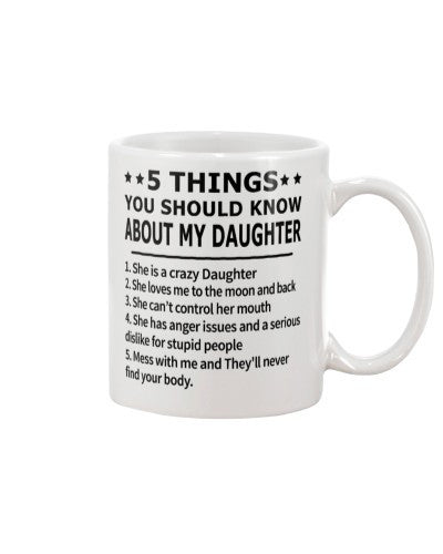 Daughter mug yska my daughter crazy ngvt