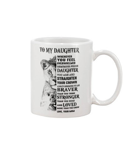 Daughter mug daughter stronger loved mom ngvtt
