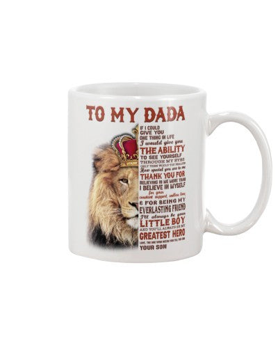Daughter mug lion dada thankufor son htte