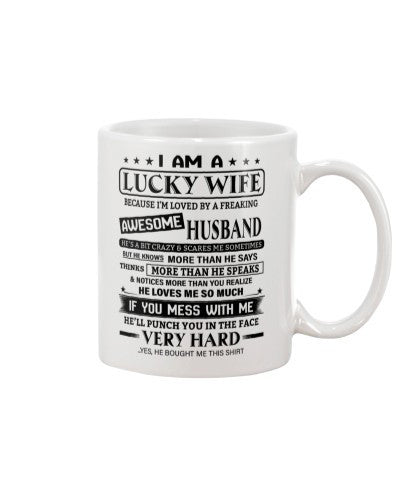 Husband mug lucky wife husband veryhard htte