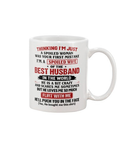 Husband mug thingking best husband itw htte