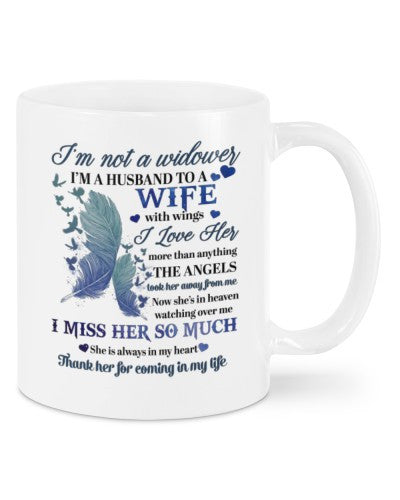 Husband mug widower wife angels dhub ngnh