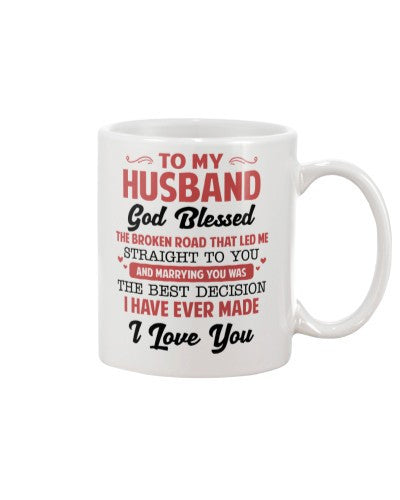 Wife mug husband broken road straight lchv
