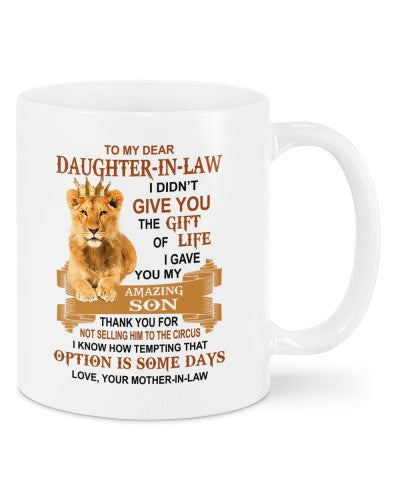 Daughter In Law mug-mug daughteril life motheril daua htte