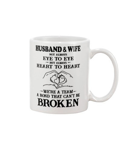 Wife mug husband wife canbe broken n htte