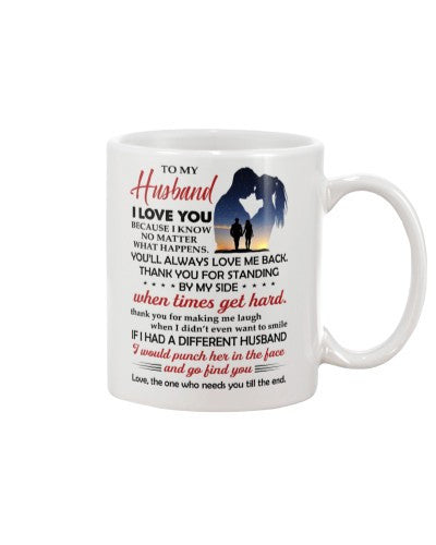 Husband mug husband love till the end htte
