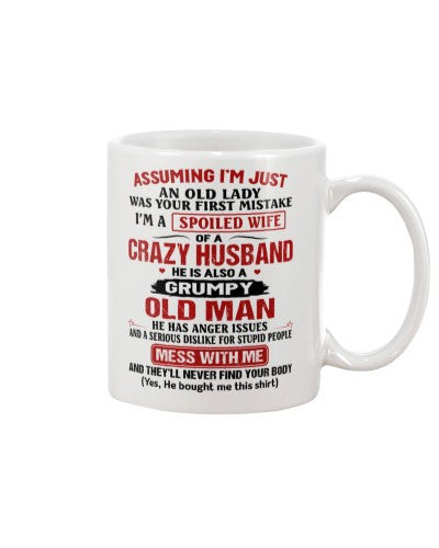 Husband mug assuming wife crazy husband ola ngvt