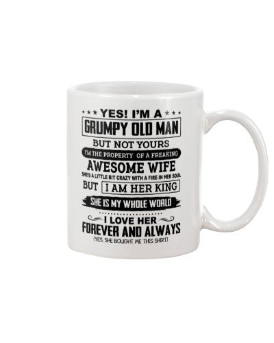 Grandfather mug tqh grumpy wife king
