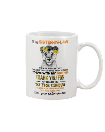 Sister In Law mug sisteril live sisteril dauc lnka