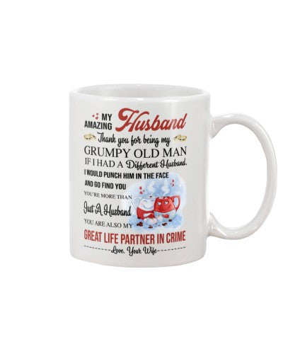 Husband mug husband great partner wife ntmn