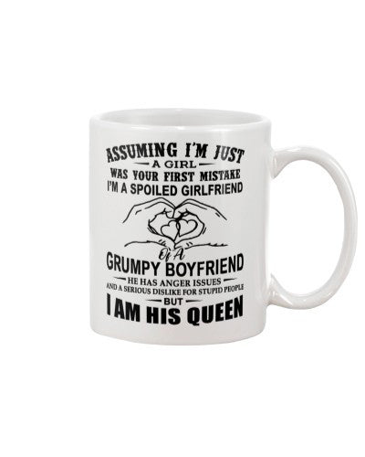 Husband mug assuming girlfriend his queen ngvt
