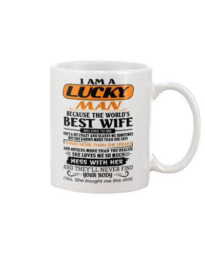 Wife mug lucky man best wife htte