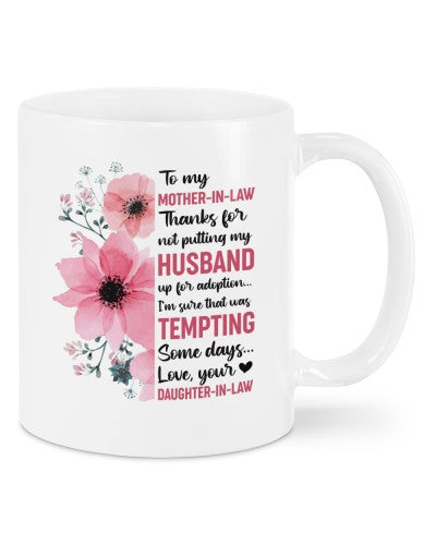 Daughter In Law mug motheril tempting daughteril deub htteh
