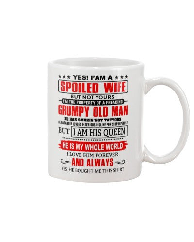 Husband mug wife spoiled grumpy old ngvt